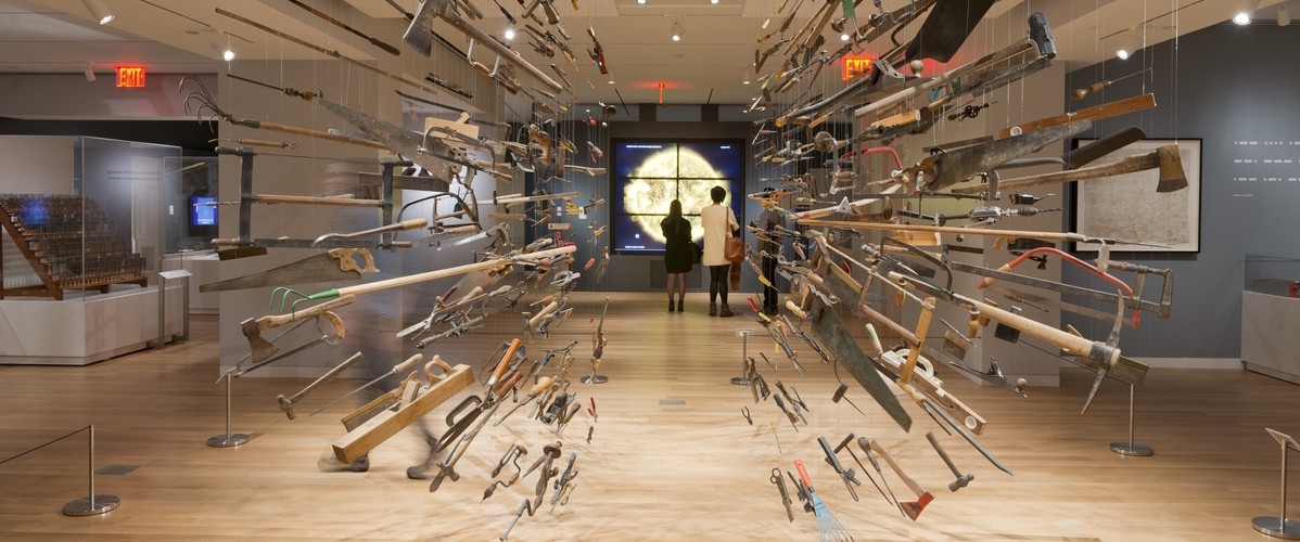 Installation View: "Tools: Extending Our Reach." Photo: Matt Flynn © 2014 Cooper Hewitt, Smithsonian Design Museum
